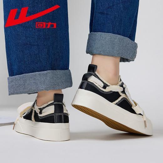 回力帆布鞋女鞋2025秋季潮流ins百搭爆款厚底休闲运动板鞋子女款 商品图4