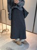D112902极简A版高腰设计一体复合绒半身裙 商品缩略图3