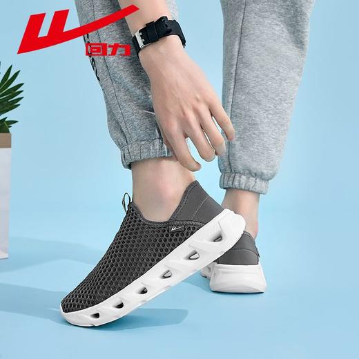 回力爸爸鞋子男秋季新款网面透气运动休闲鞋男士软底一脚蹬健步鞋 商品图3