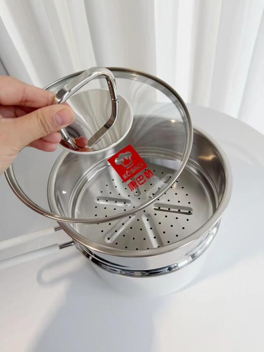 D112935奶油风高颜值316L不锈钢奶锅套装 商品图2