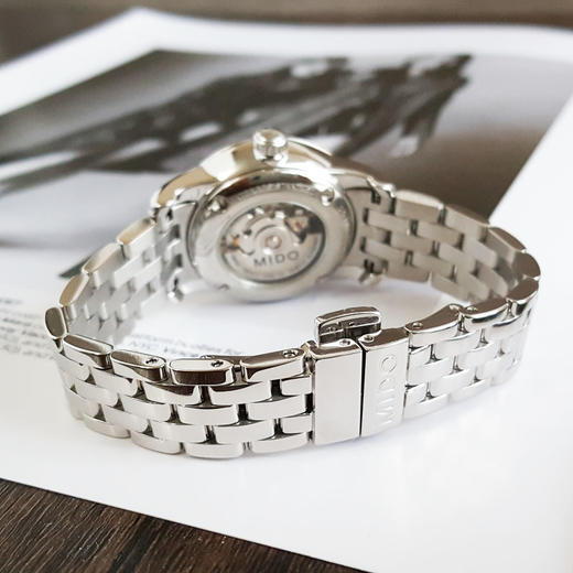 【95新】MIDO 美度M7600.4.69.1自动机械机芯日期显示29MM（女款）贝伦赛丽系列精钢181125NJS58 商品图5