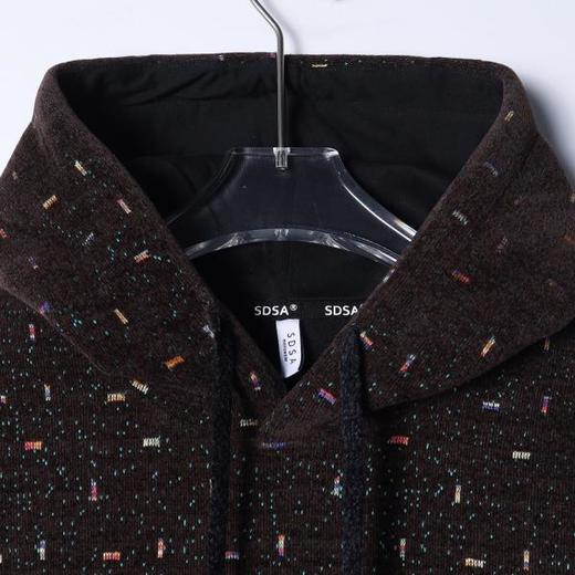 WY1444SDSA男士秋冬新款痞帅男装韩版满印刺绣连帽卫衣百搭时尚套头上衣 商品图2