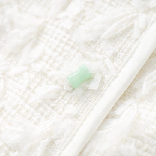 「高货wl」全新升级【铂金会员321/天猫429/差价108】(12626)洛诗琳新中式鸵鸟毛拼接马甲2025秋冬气质粗花呢国风外套 商品图3