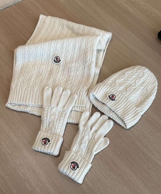 蒙口羊毛帽子＋围巾＋手套三件套112905 商品图2