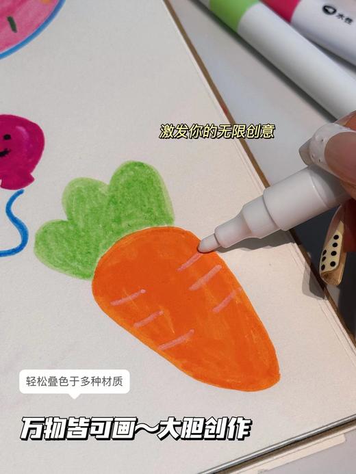 D112939随取随放轻巧便携丙烯马克笔80色大笔 商品图11