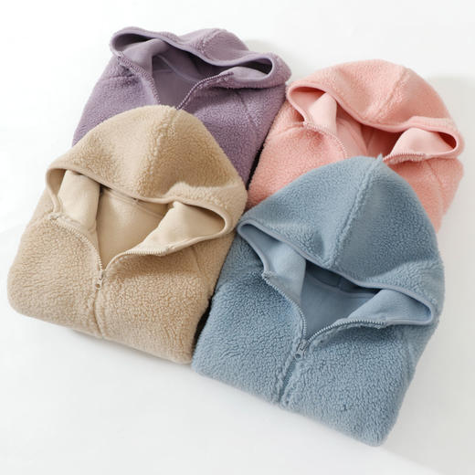 110-180秋冬终极厚款 省服颗粒绒连帽休闲外套秋冬 商品图2