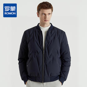 罗蒙冬季羽绒服男士鸭绒保暖加厚棒球服棉服轻松御寒时尚休闲外套
