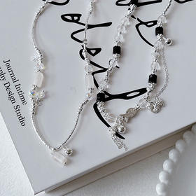 轻奢小众浪漫粉水晶双层叠戴手链-纪念日百货门店同款163893747