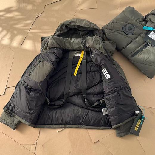 D112925联名款防水尼龙缝线连帽羽绒服外套男女同款 商品图2