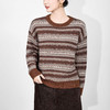 「高货wl」全新升级【铂金会员220/天猫299/差价79】(05957)洛诗琳复古文艺费尔岛提花毛衣2025秋冬气质显瘦条纹毛衣 商品缩略图2