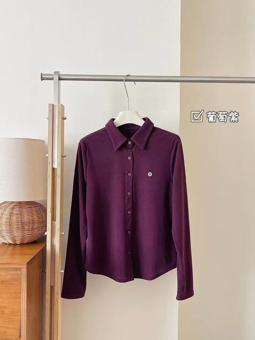 D112912自带悠闲舒适松弛感磨毛质感澳绒衬衫 商品图7