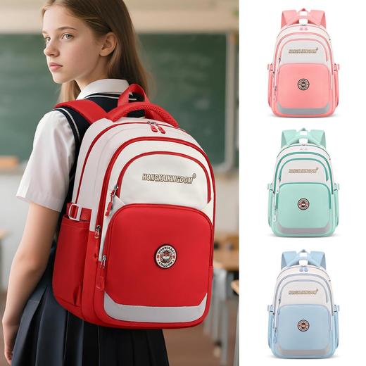 书包女生中大学生超大容量初中生背包男小学生3-6年级轻便双肩包 商品图1