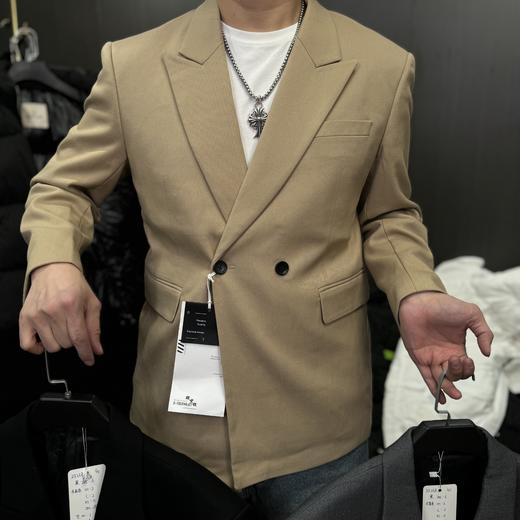 商务休闲西装男修身透气职场必备 商品图1