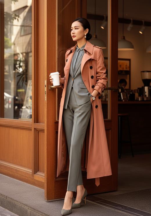 颈袖添香-套裤-JG4A4784T1XC “华尔街精英” 女裤套装 羊毛 商品图1