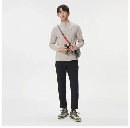D112904吸湿排汗男士半拉链长袖男T恤 商品图12