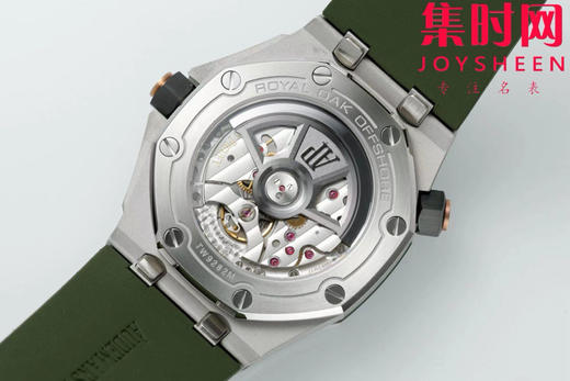 全新升级V2版本 震撼发布 AP爱彼 IPF皇家橡树离岸型系列 快拆功能潜水表—皇家橡树15720ST 牛油果绿 男士腕表 商品图7