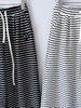 D112903慵懒休闲抽绳设计条纹阔腿裤休闲裤 商品缩略图2