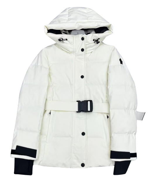 女款腰带滑雪服连帽羽绒服ba018 商品图0