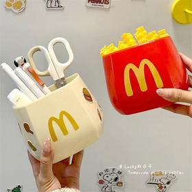 【强吸附易收纳❗️可爱简单实用】磁吸收纳盒冰箱贴麦当当冰箱磁吸可爱薯条磁碰冰箱盒塑料创意壁挂式笔筒。ja