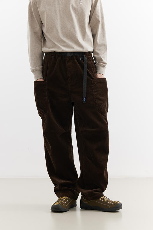 吃茶去chichaqu25大口袋重磅灯芯绒长裤宽松工装休闲山系百搭 商品图3