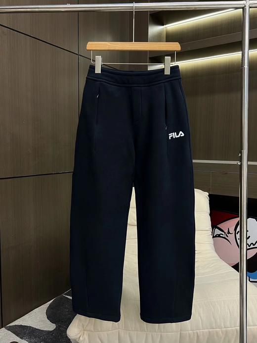 D112915内里绒面logo刺绣秋冬加绒弯刀裤 商品图1