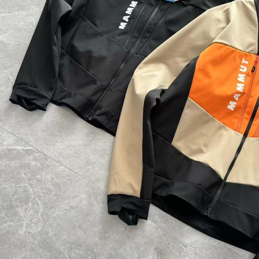 D112927男士防风防泼水抓绒保暖软壳夹克上衣 商品图3