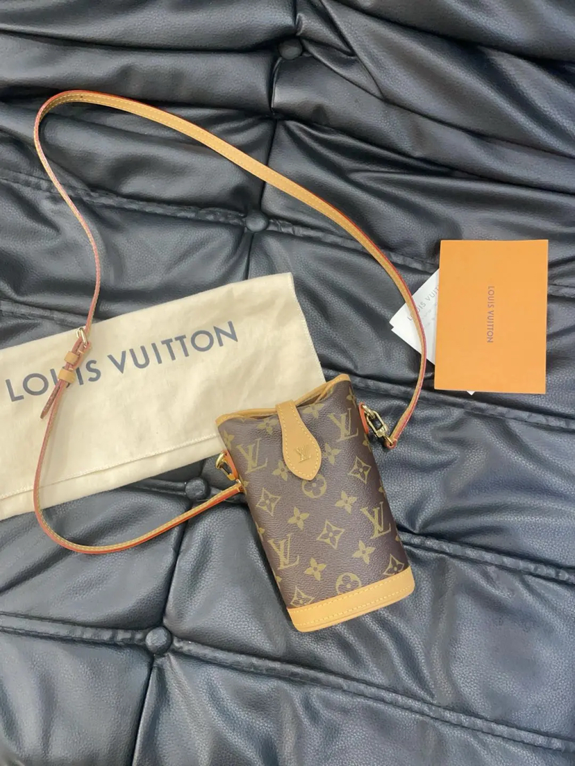 LV Fold Me 老花  mini 薯条包