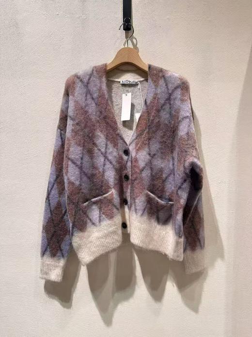 特价 女款菱格针织开衫毛衣zi001 商品图0