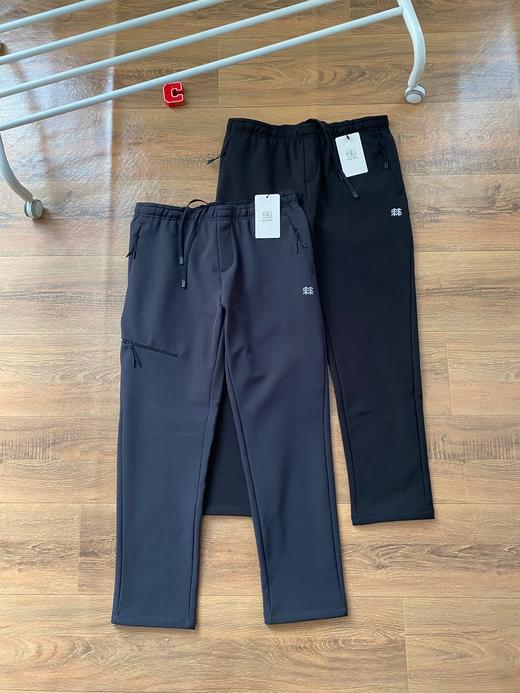 可隆加绒户外软壳裤男款防泼水透湿抗菌防晒火山岩直筒长裤 商品图1