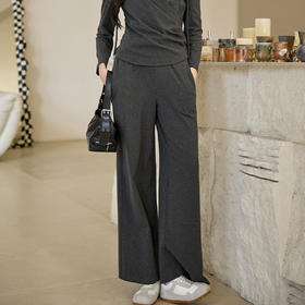 奢姿2025秋季胖妹妹大码阔腿裤女高腰垂感休闲裤百搭时尚直筒裤