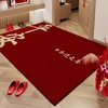 【地垫入户门垫】进门门口玄关地毯 乔迁结婚防滑脚垫可裁剪红色喜庆  商品缩略图12