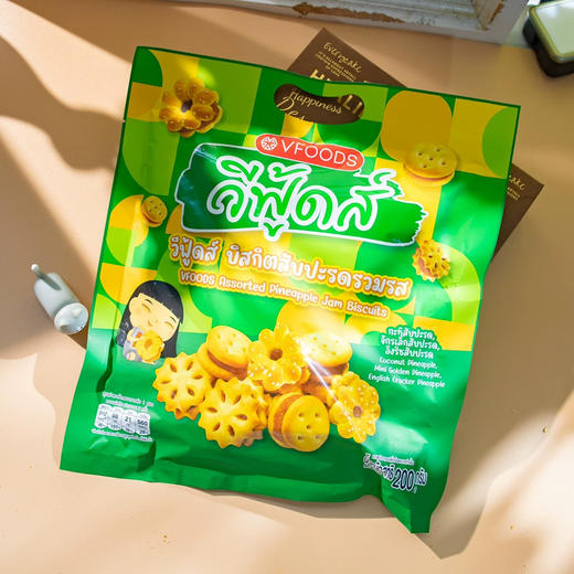 VFOODSINDY什锦菠萝果酱饼干200g 商品图0