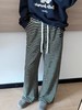 D112903慵懒休闲抽绳设计条纹阔腿裤休闲裤 商品缩略图5