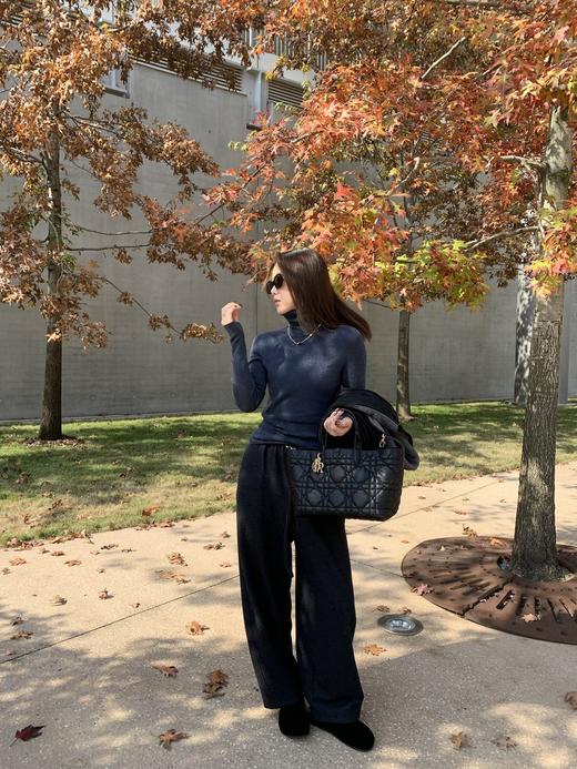 独家银河细闪无缝一体高领羊毛衫 商品图7