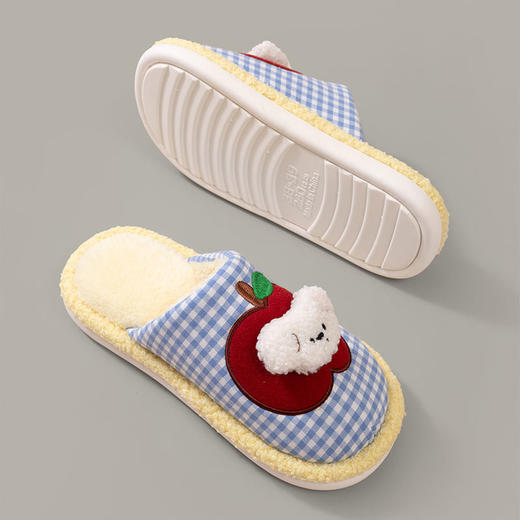 可爱趣味苹果狗女款棉拖女款棉拖-纪念日百货门店同款 164693536 商品图0