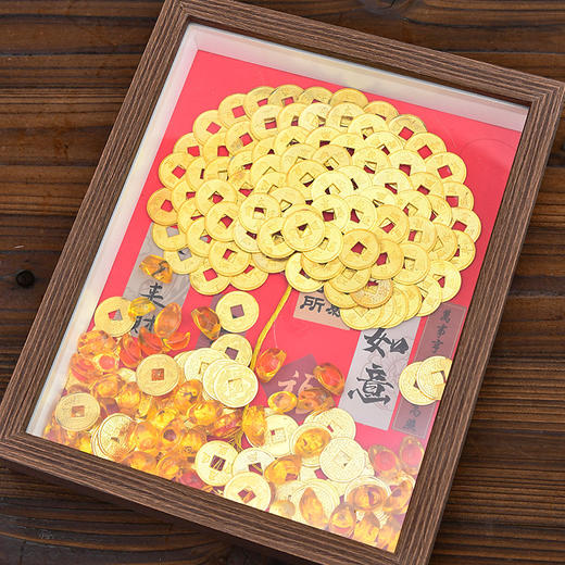 【赠送视频教程❗️diy摇钱树相框】亲手攒“财富”，仪式感拉满，元旦春节画手工材料包开业送礼diy房间桌面发财装饰摆件新年小礼物。rd 商品图3