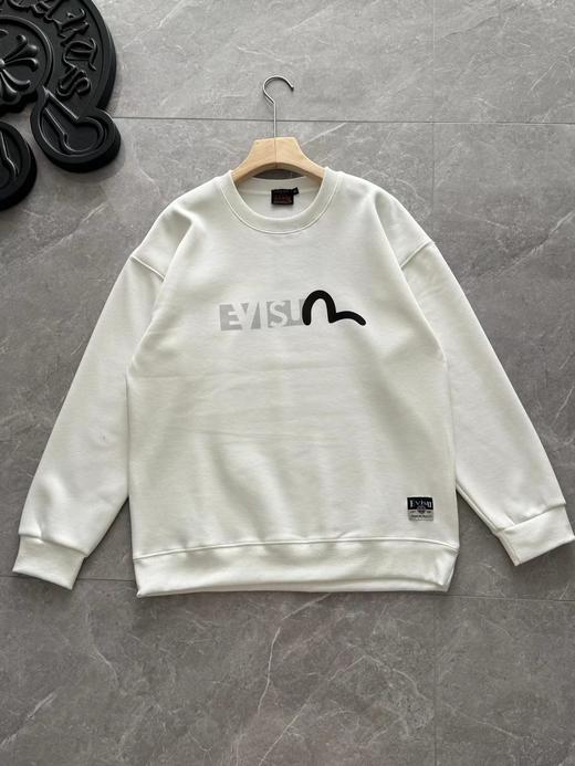 D112930商标海鸥印花银狐绒圆领套头卫衣 商品图6