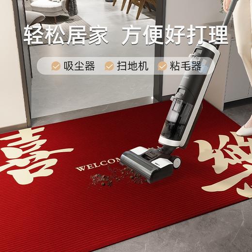 【地垫入户门垫】进门门口玄关地毯 乔迁结婚防滑脚垫可裁剪红色喜庆  商品图3