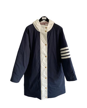 中性款防风防水连帽长款羽绒服la022