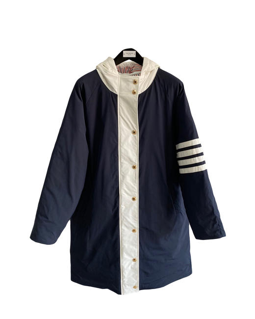 中性款防风防水连帽长款羽绒服la022 商品图0