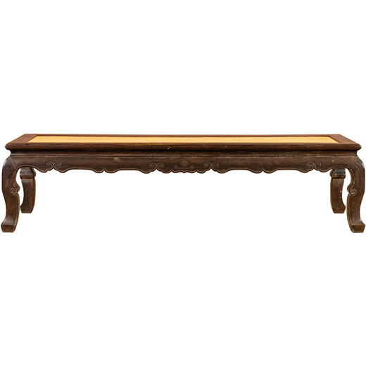 清中期	红木束腰三弯腿云纹凉榻 商品图5