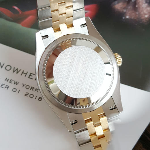 【95新】ROLEX 劳力士126283rbr-0011天文台认证同轴自动机械机芯日期显示36MM（女款）日志型系列蚝式钢/18K黄金；镶嵌钻石表圈221125TJ06 商品图7