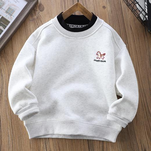 110-170年服款喜庆洋气一体华棉奥利绒马上发财 卫衣 商品图2