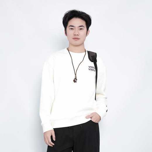 【新品上新】HX 冬季圆领卫衣加绒保暖S106440173101/02 商品图0