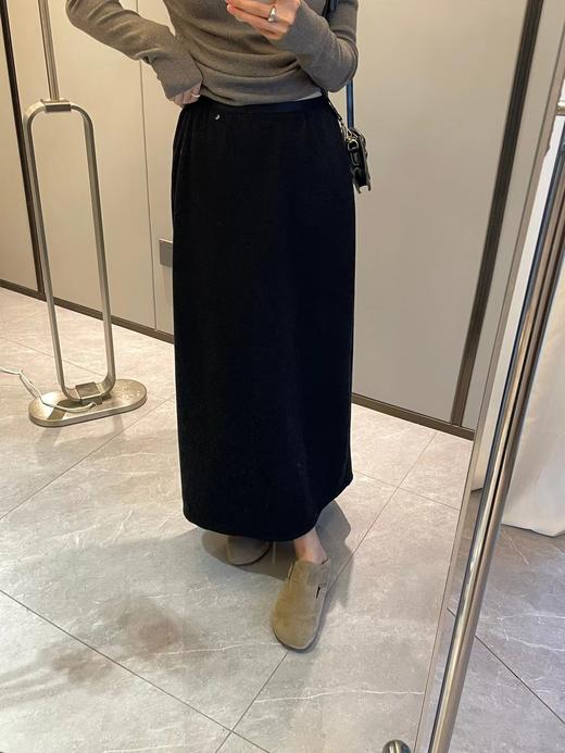 D112902极简A版高腰设计一体复合绒半身裙 商品图10