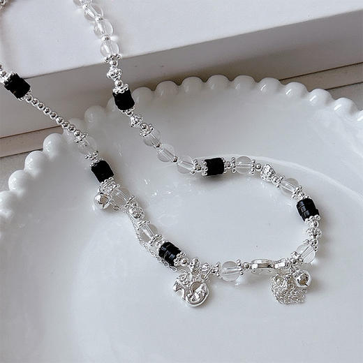 轻奢小众浪漫粉水晶双层叠戴手链-纪念日百货门店同款163893747 商品图1