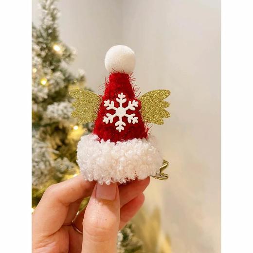 可爱圣诞头饰圣诞帽发夹边夹发卡甜美小鹿鹿角小夹子圣诞节礼物女 商品图2