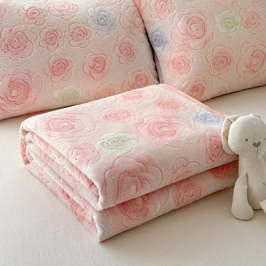 【YW】无忧购冬季法兰绒毛毯双面加厚毯子a类盖毯三件套（截单后3-5天发货) 商品图14