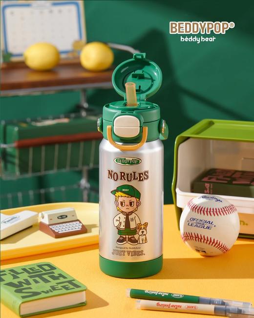 D112934一盖两用饮用美式复古男孩风格有容双饮保温杯 商品图3