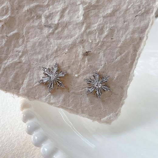 小雪花气质耳夹耳饰-纪念日百货门店同款165803952 商品图1